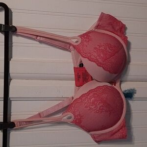 Torrid size 44B push up plunge bra in pink
